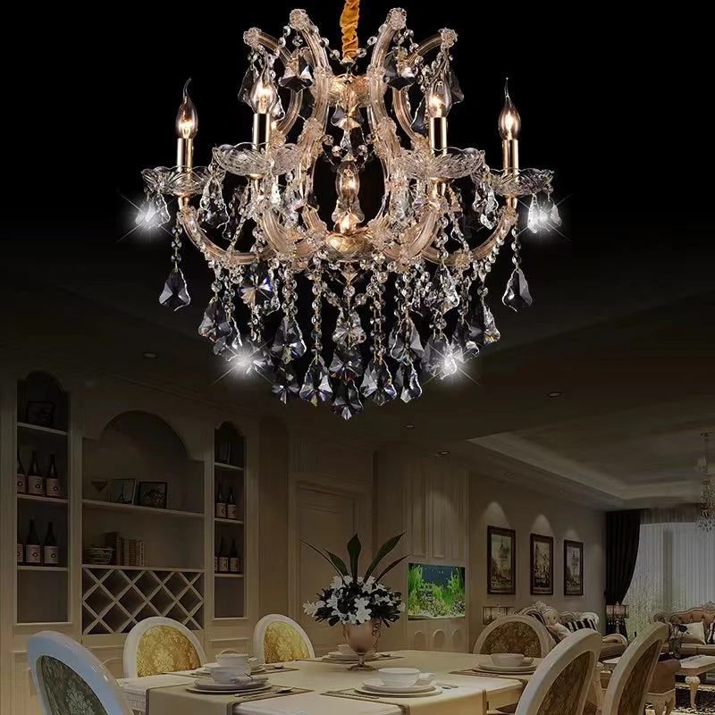 Luxury Atmospheric European Candle Crystal Chandelier Designer Creative for Hotel / Villa / Living Room - Image 3
