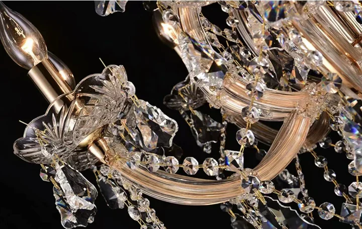 Luxury Atmospheric European Candle Crystal Chandelier Designer Creative for Hotel / Villa / Living Room - Image 6