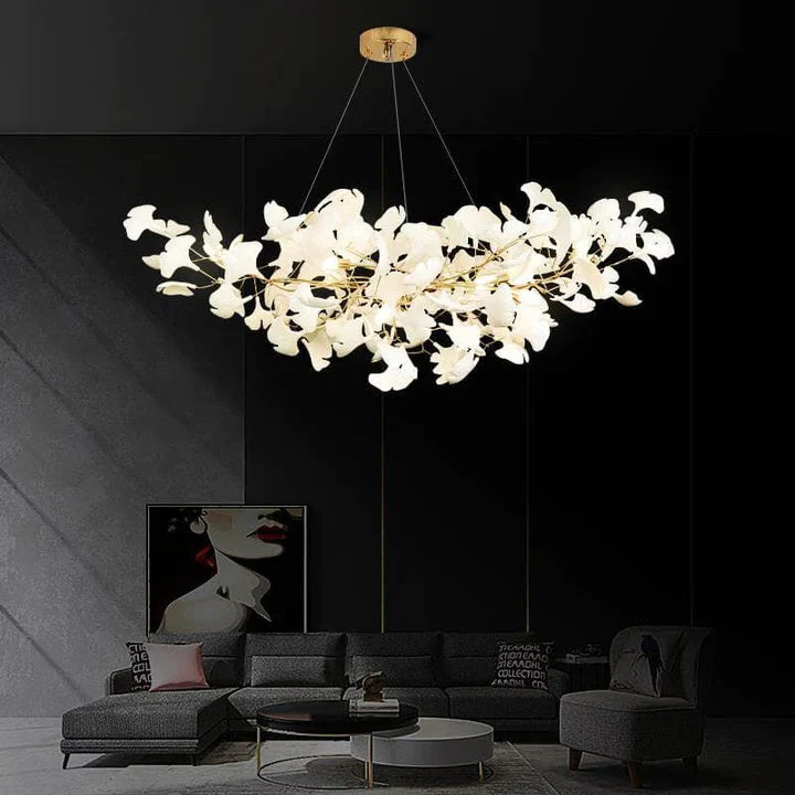 Luxury Ceramic Ginkgo Chandelier - Image 3