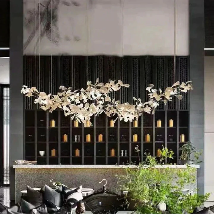 Luxury Ceramic Ginkgo Chandelier - Image 7