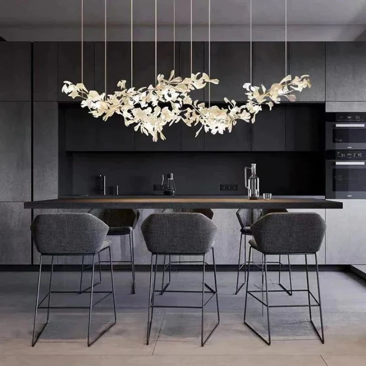 Luxury Ceramic Ginkgo Chandelier - Image 8