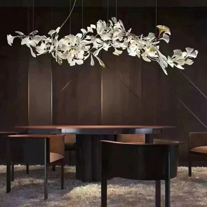 Luxury Ceramic Ginkgo Chandelier - Image 9