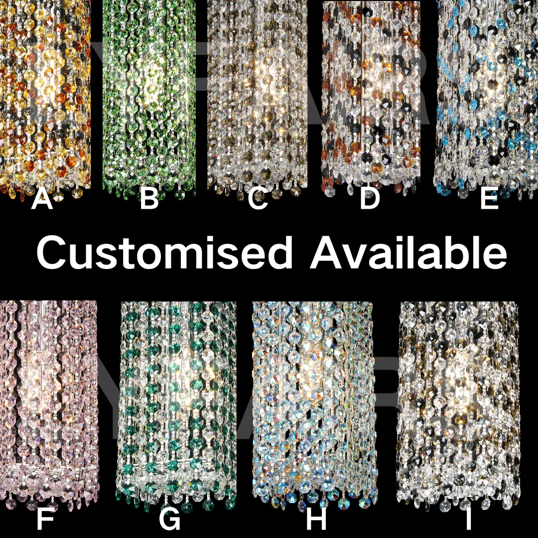 Luxury Circle Colorful Crystal Chandelier - Image 2