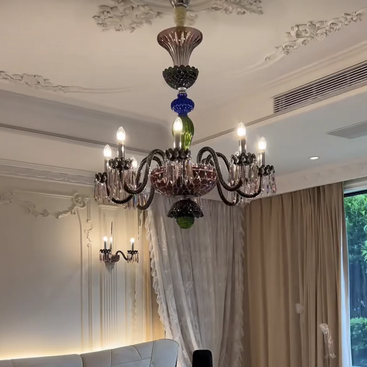 Luxury Colorful Crystal Chandelier for Living Room - Image 3
