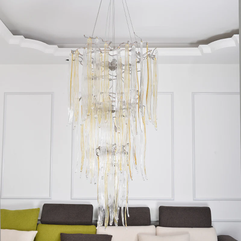 Luxury Crystal Branch Chandelier For Staircase - Image 3
