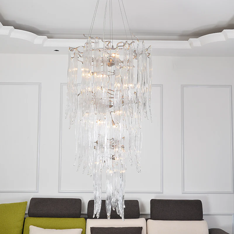 Luxury Crystal Branch Chandelier For Staircase - Image 4