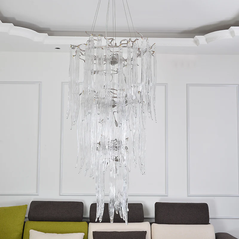 Luxury Crystal Branch Chandelier For Staircase - Image 5