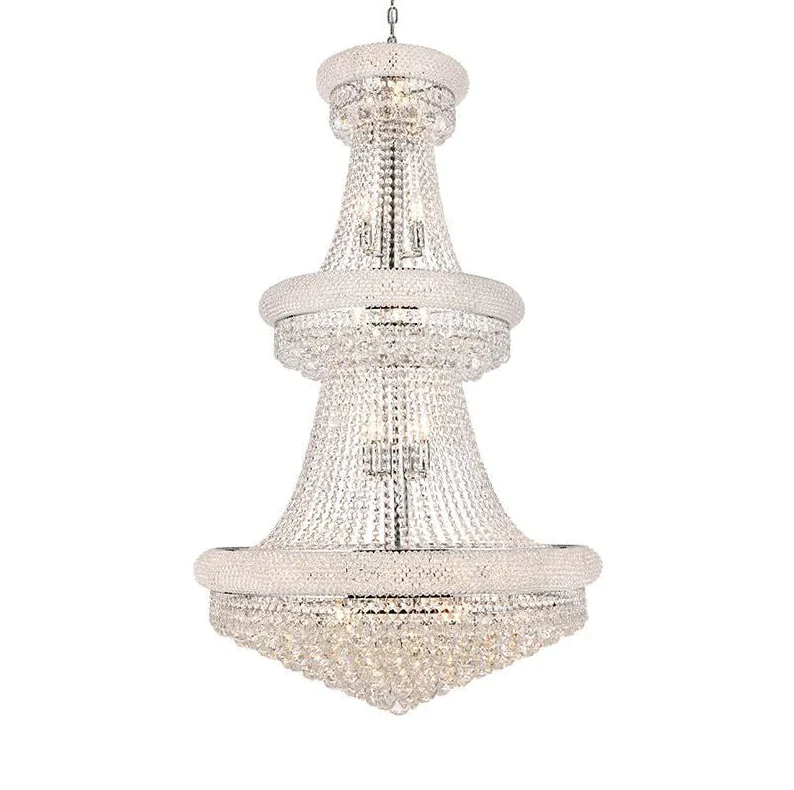 Luxury French Empire Chandelier for Villa Hall Ceiling Three-layers Crystal Light for Hotel Lobby - Image 15