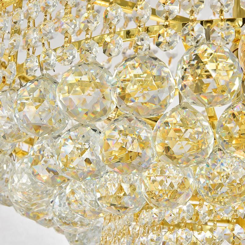 Luxury French Empire Chandelier for Villa Hall Ceiling Three-layers Crystal Light for Hotel Lobby - Image 18