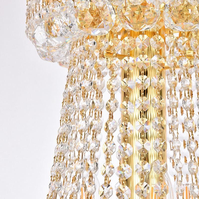 Luxury French Empire Chandelier for Villa Hall Ceiling Three-layers Crystal Light for Hotel Lobby - Image 19