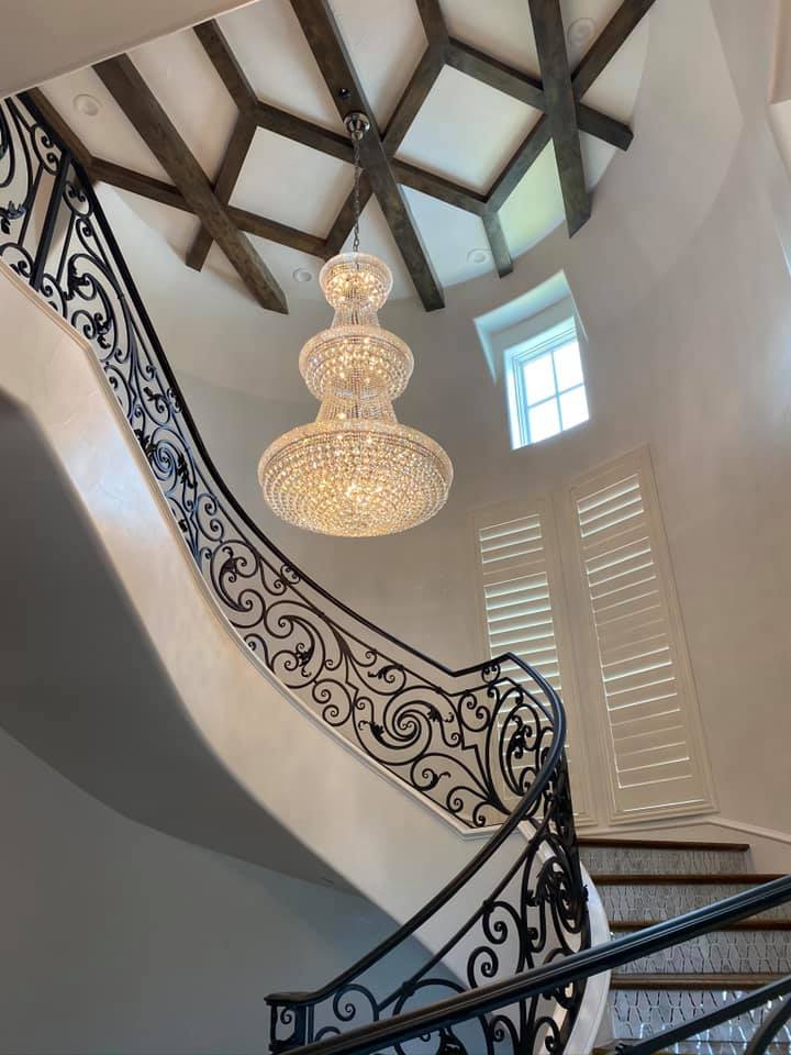 Luxury French Empire Chandelier for Villa Hall Ceiling Three-layers Crystal Light for Hotel Lobby - Image 9