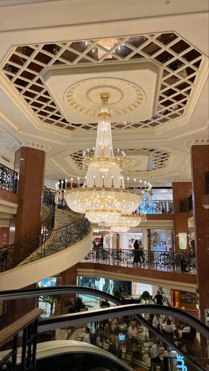 Luxury Empire Candle Lights Crystal Chandelier for High-ceiling - Image 4