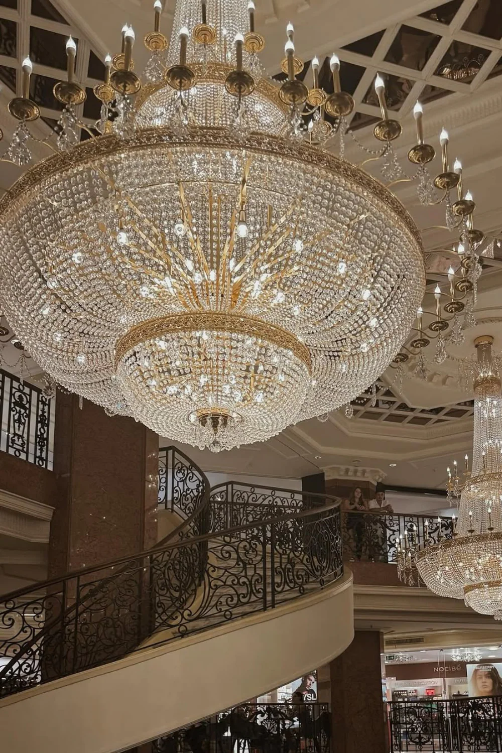 Luxury Empire Candle Lights Crystal Chandelier for High-ceiling - Image 6