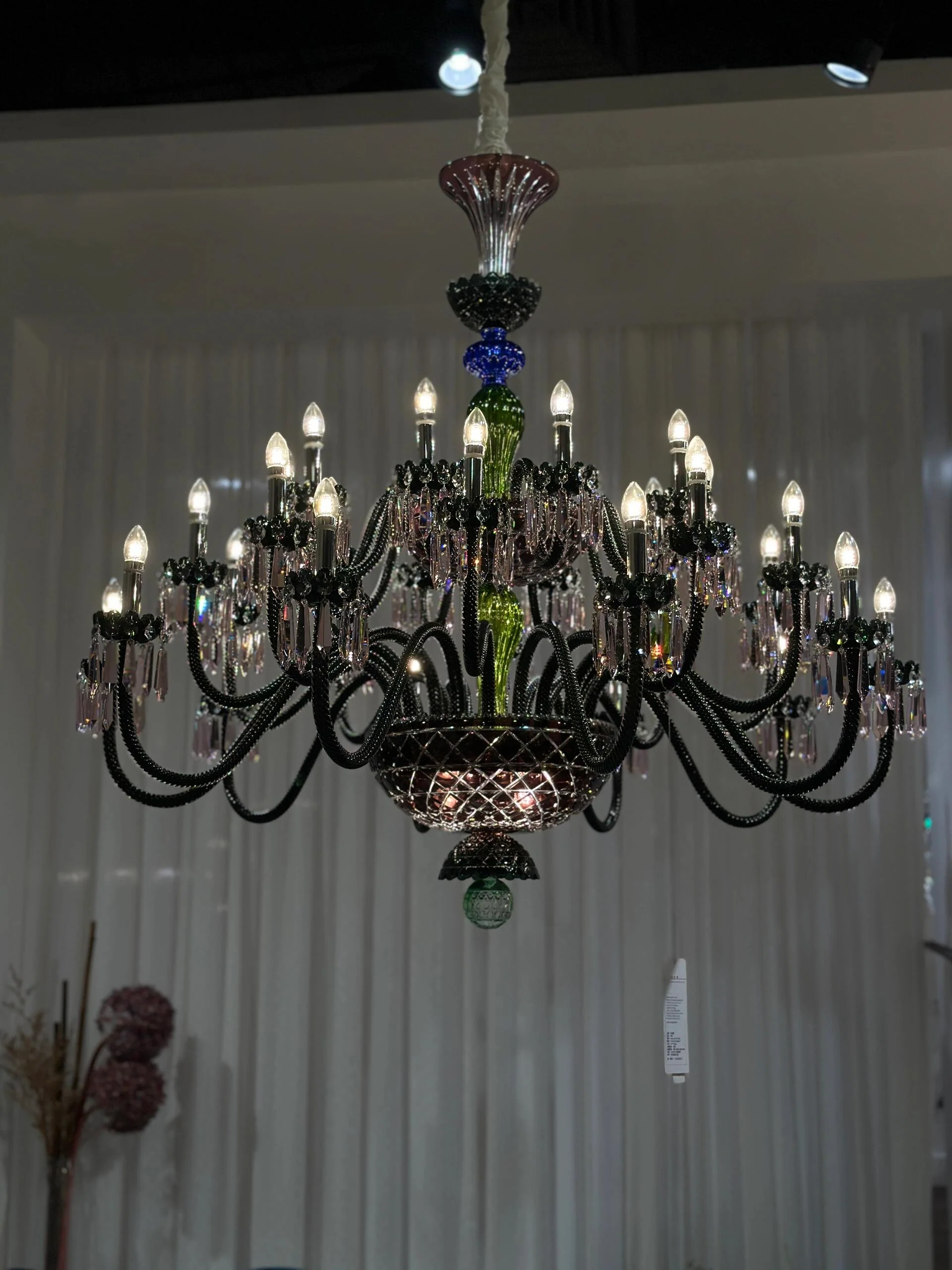 Luxury Empire Colorful Crystal Chandelier for Living Room/Bedroom/Entryway/Hotel/Restaurant - Image 2