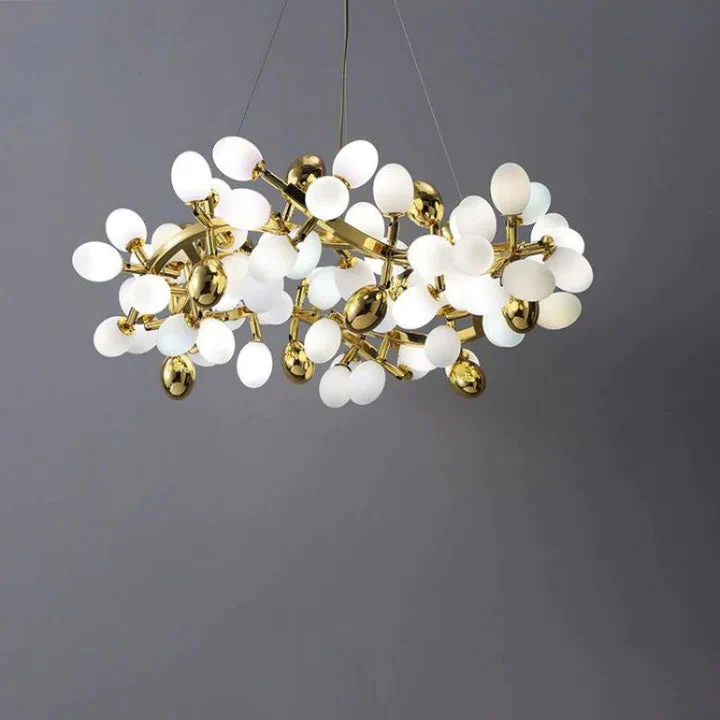 Luxury Escamoles Modern Grape Round Chandelier - Image 5