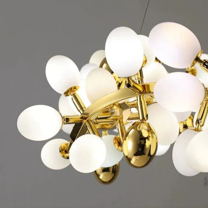 Luxury Escamoles Modern Grape Round Chandelier - Image 7
