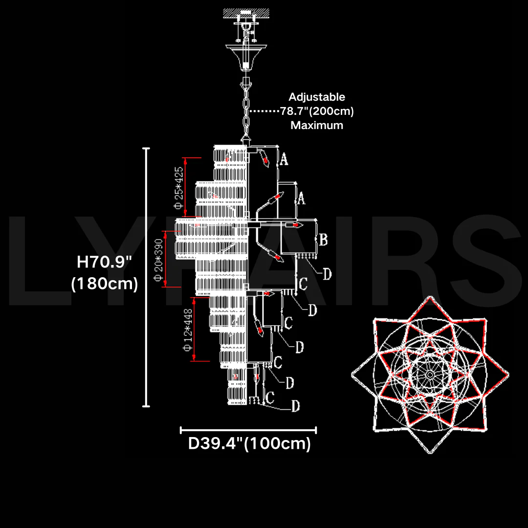 Luxury Extra Large Plaza Multi-Tier Crystal Chandelier For Hotel Hall / 2 Story Foyer / High Ceiling Living Room - Image 10