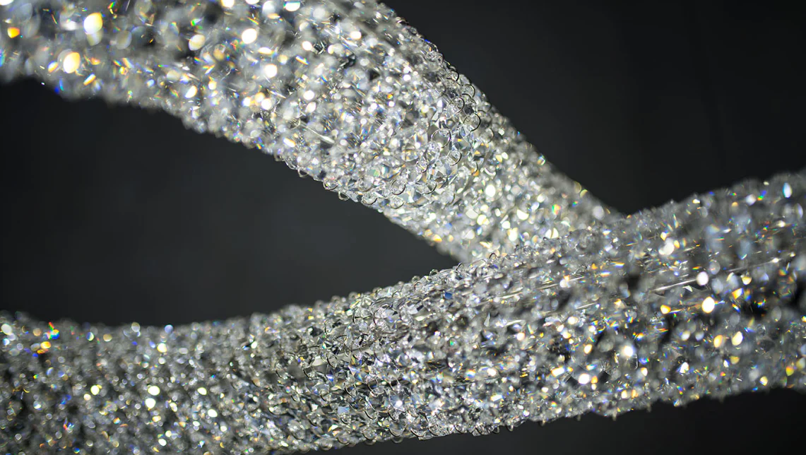 Luxury Infinity Crystal Chandelier for Living/Dining Room - Image 3