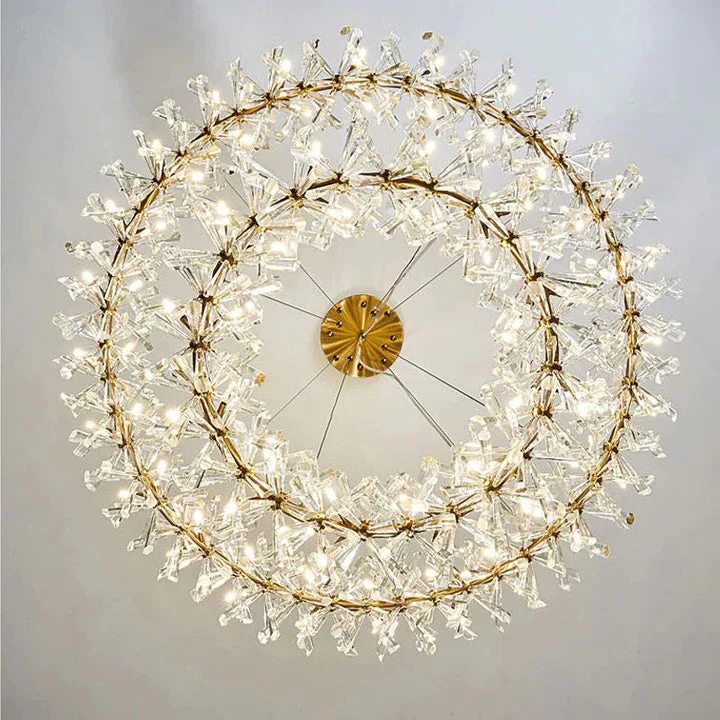 Luxury Isabel 2-Tier Ring Crystal Chandelier - Image 2