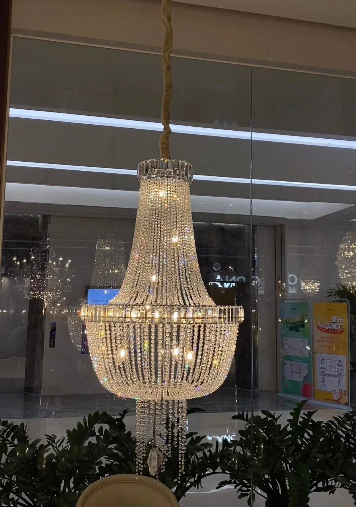 Luxury Modern Empire Crystal Chandelier for Foyer /Entryway/ Living Room - Image 2