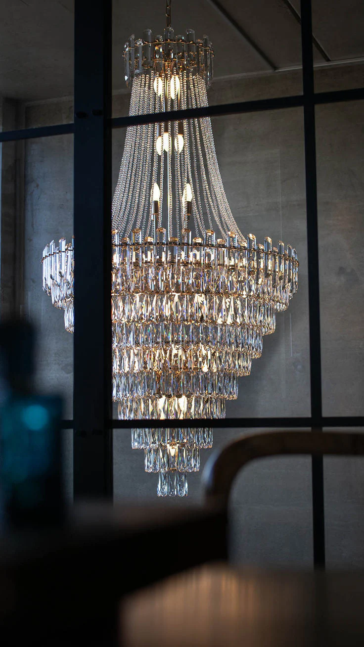 Luxury Modern Multi-tiered Crystal Chandelier for Staircase/Foyer - Image 3
