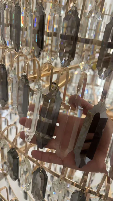 Luxury Multi-tiered Honeycomb Crystal Chandelier for High-ceiling - Image 19