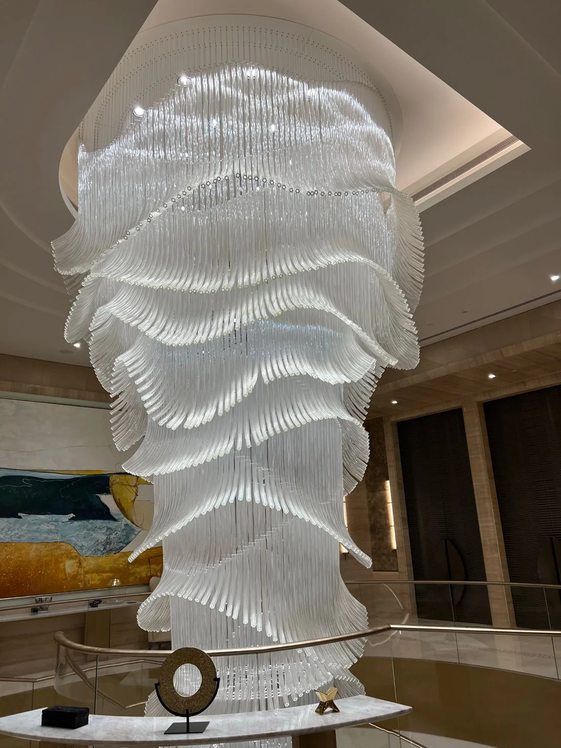 Luxury Palm Tree Glass Rods Chandelier for Hotel/Restaurant/Villa/Staircase - Image 5