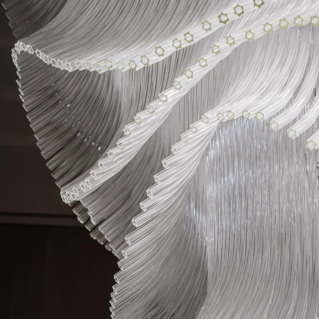 Luxury Palm Tree Glass Rods Chandelier for Hotel/Restaurant/Villa/Staircase - Image 9