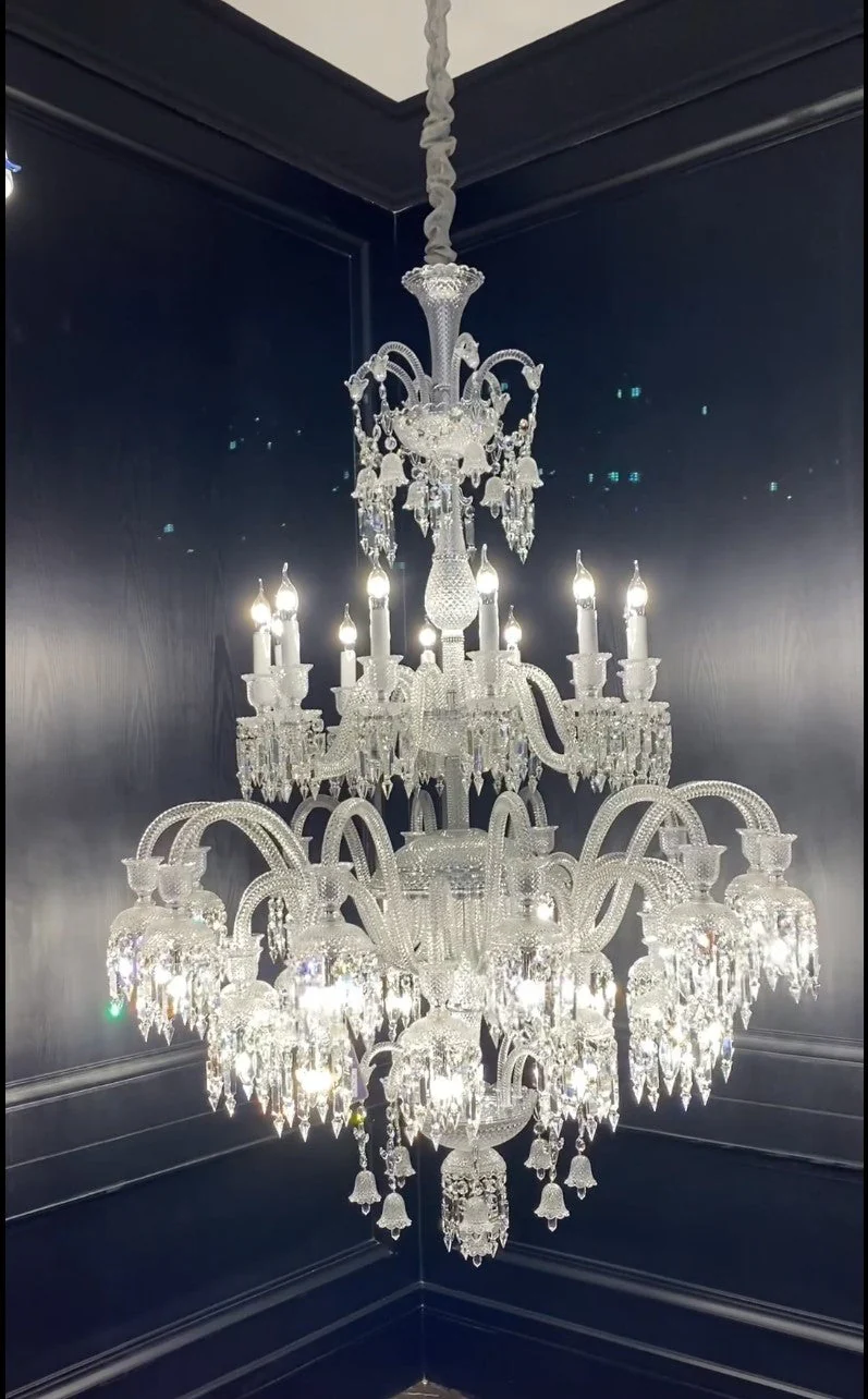 Luxury Royal Large Multi-layers Candle Crystal Chandelier  For Living Room/Hall Decoration - Image 3