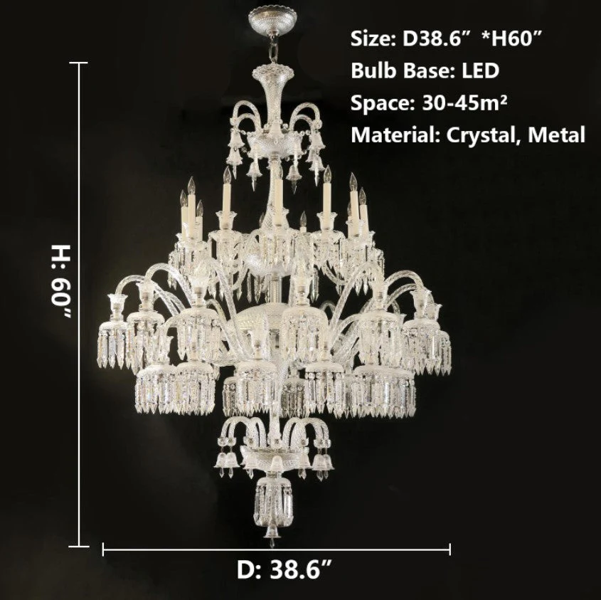 Luxury Royal Large Multi-layers CanMLe Crystal Chandelier  For Living Room/Hall Decoration - Image 2