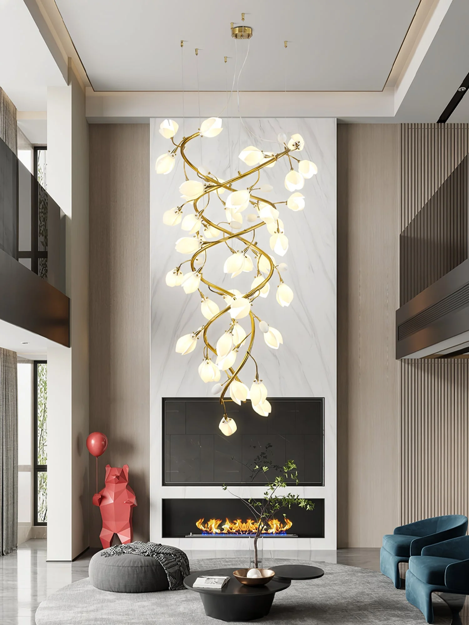 Lysandra Cascade Stairs Chandelier - Image 14