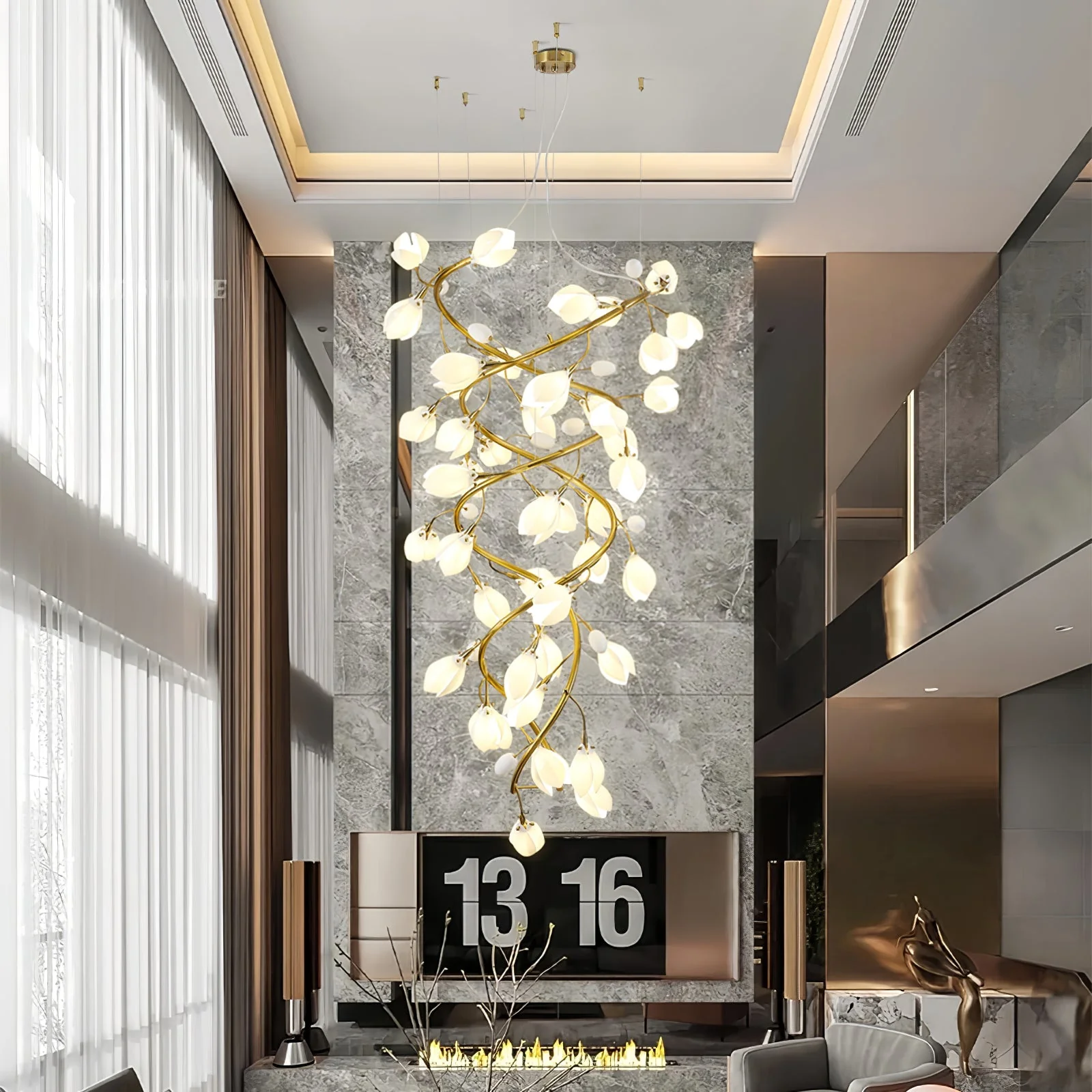 Lysandra Cascade Stairs Chandelier - Image 4