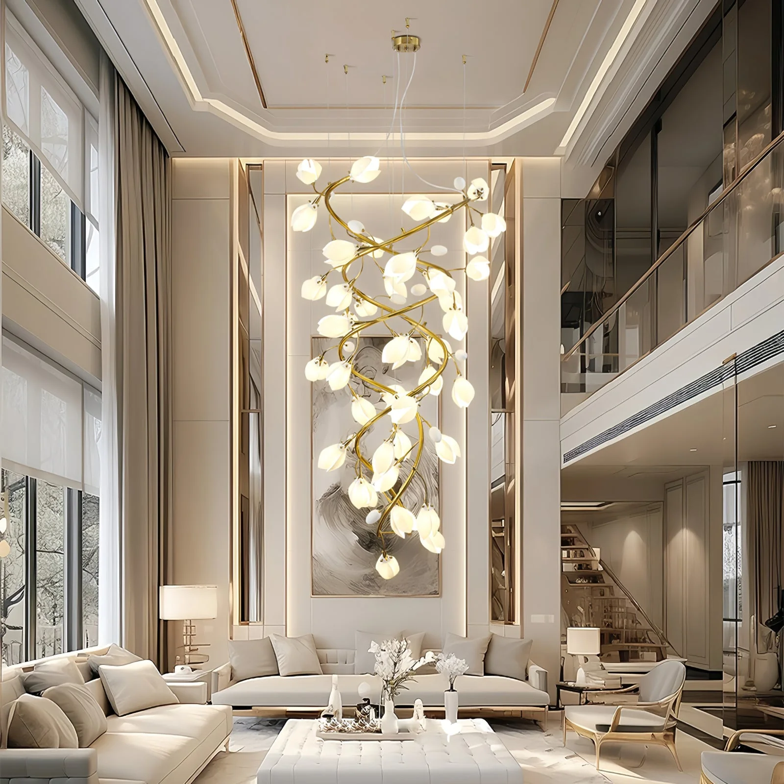 Lysandra Cascade Stairs Chandelier - Image 5