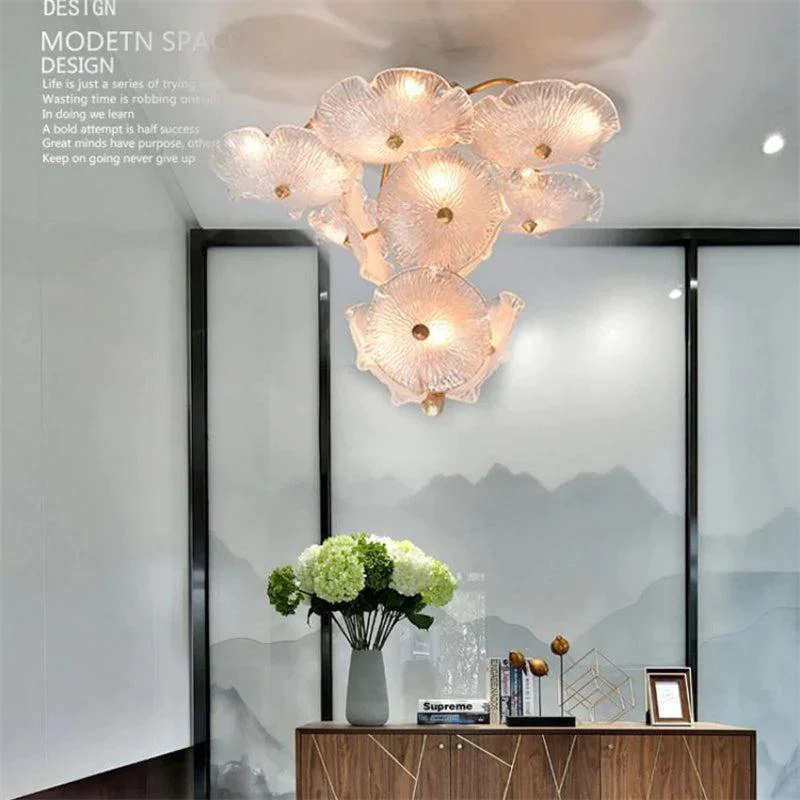 Modern Nenufar Luxury Branch Chandelier For Staircase - Image 5