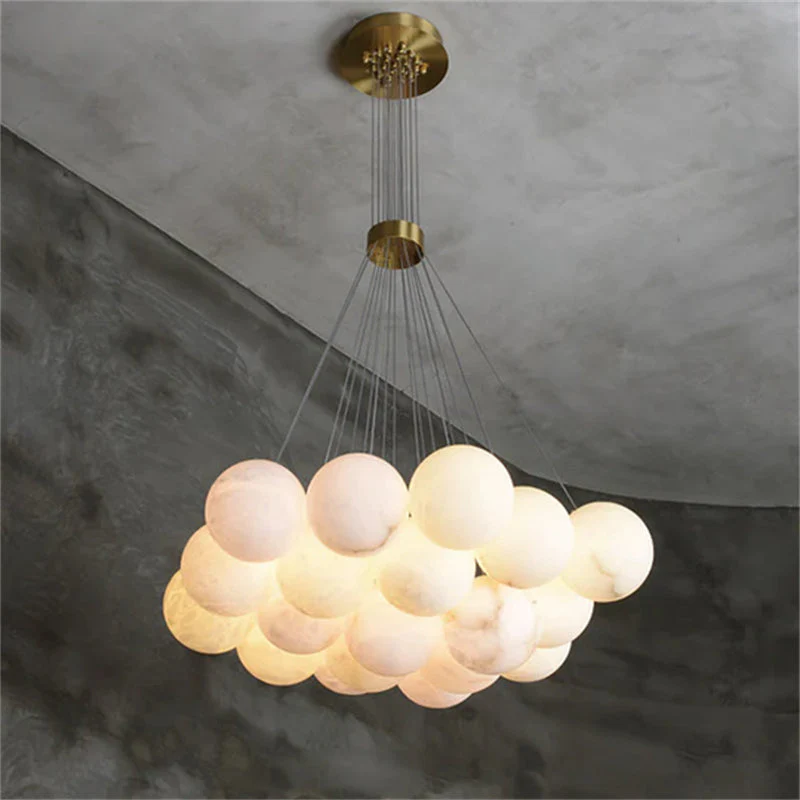 Mancy Modern Creative Alabaster Ball Chandelier - Image 6