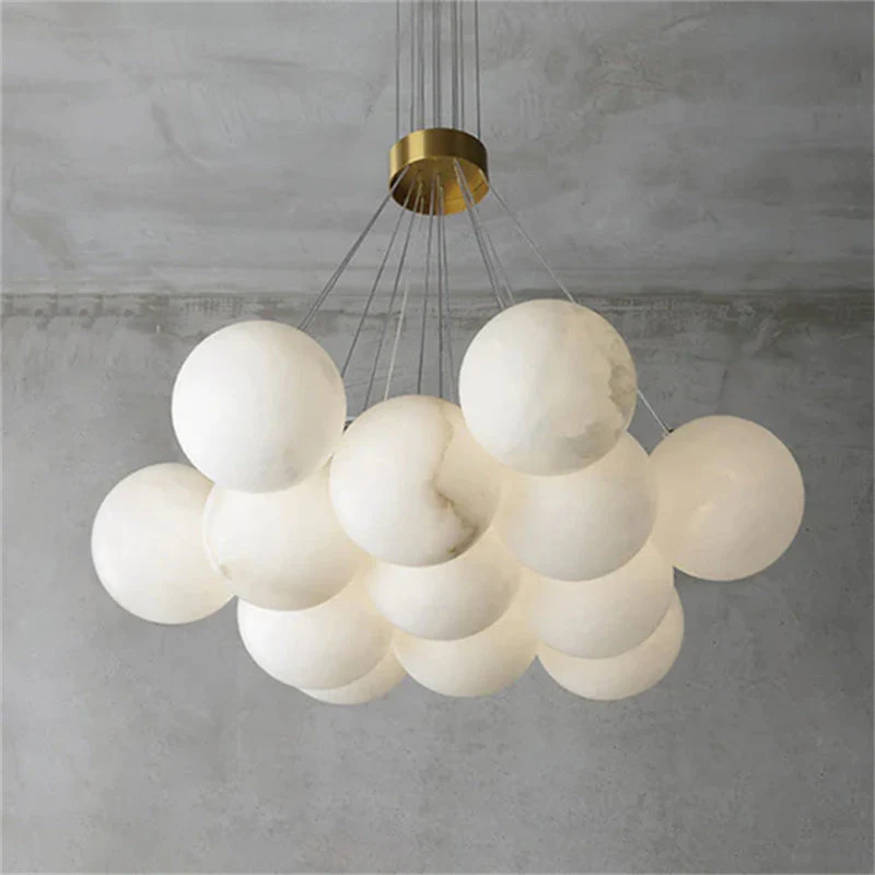 Mancy Modern Creative Alabaster Ball Chandelier - Image 7