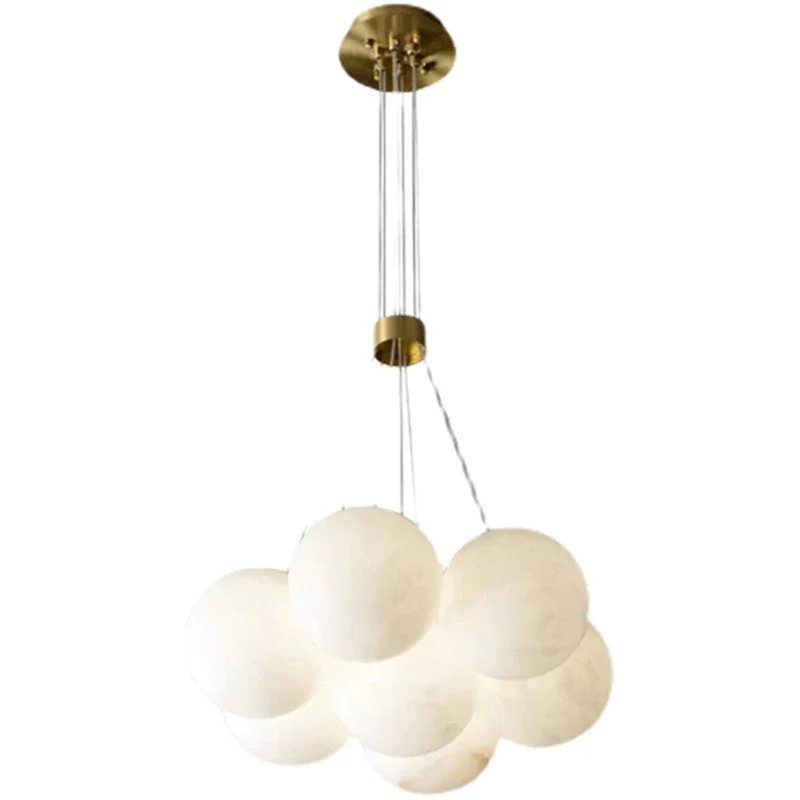 Mancy Modern Creative Alabaster Ball Chandelier - Image 9