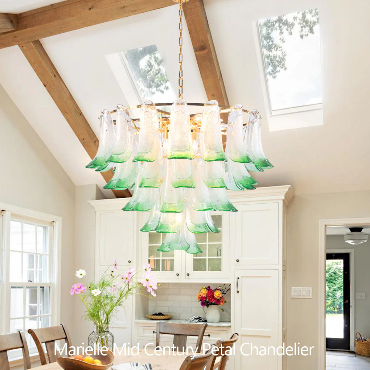 Marielle Mid Century Petal Chandelier - Image 3