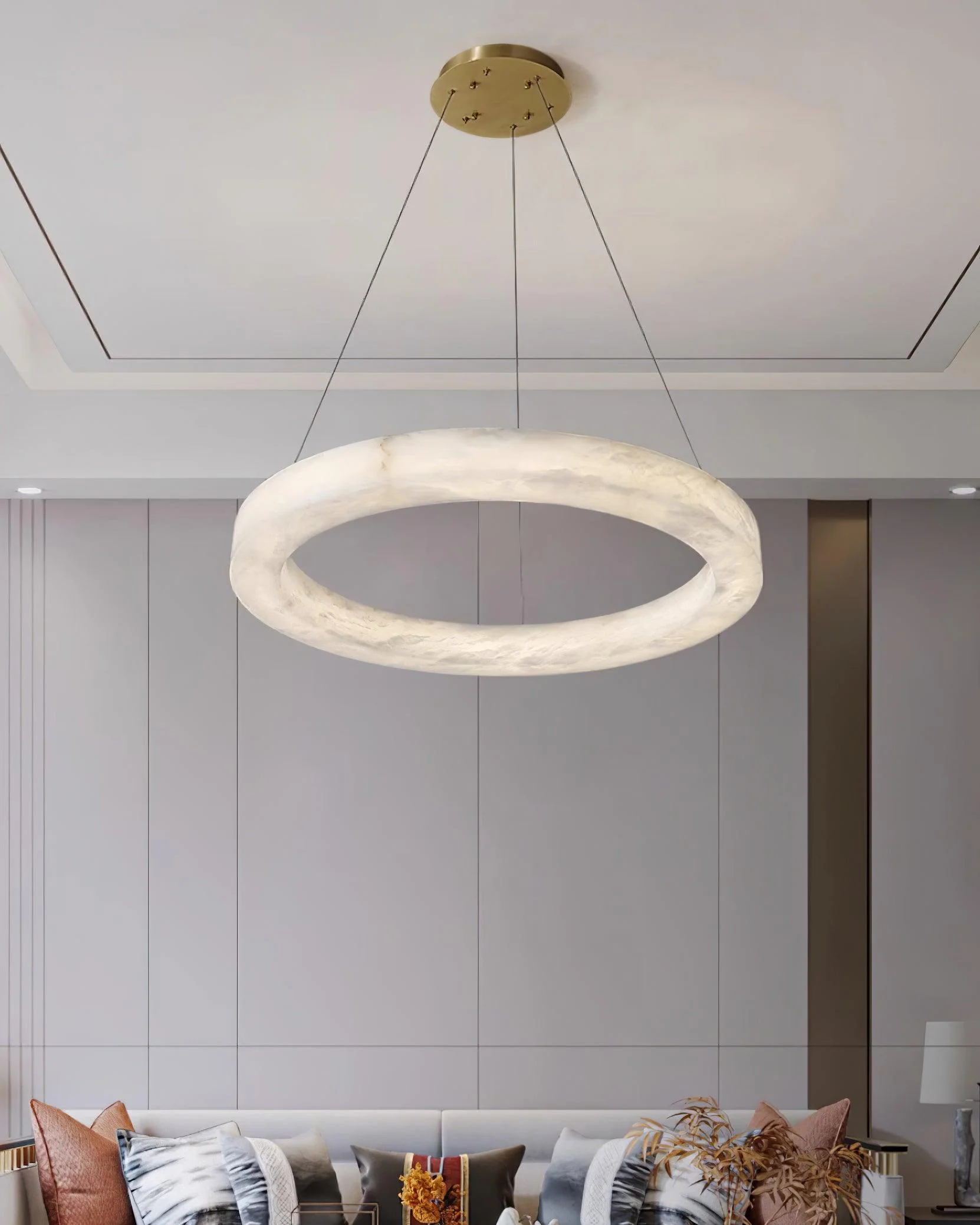 Marika Alabaster Chandelier - Image 10