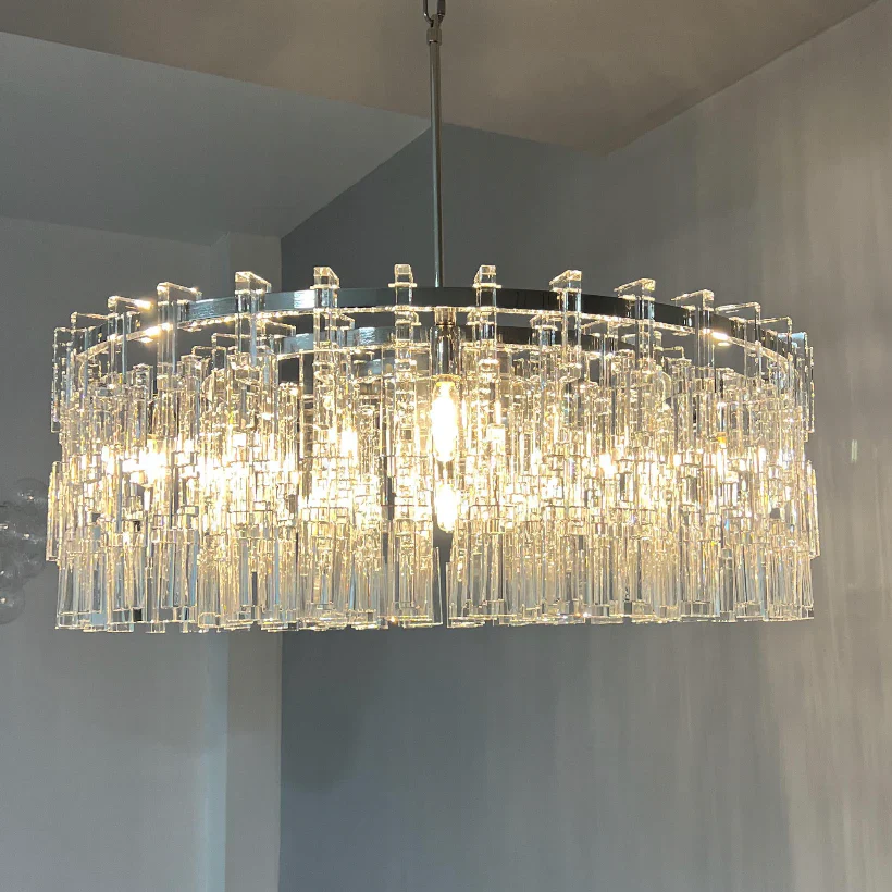 Melody K9 Crystal Round Chandelir for Living Room Bedroom, Kitchen Island - Image 3