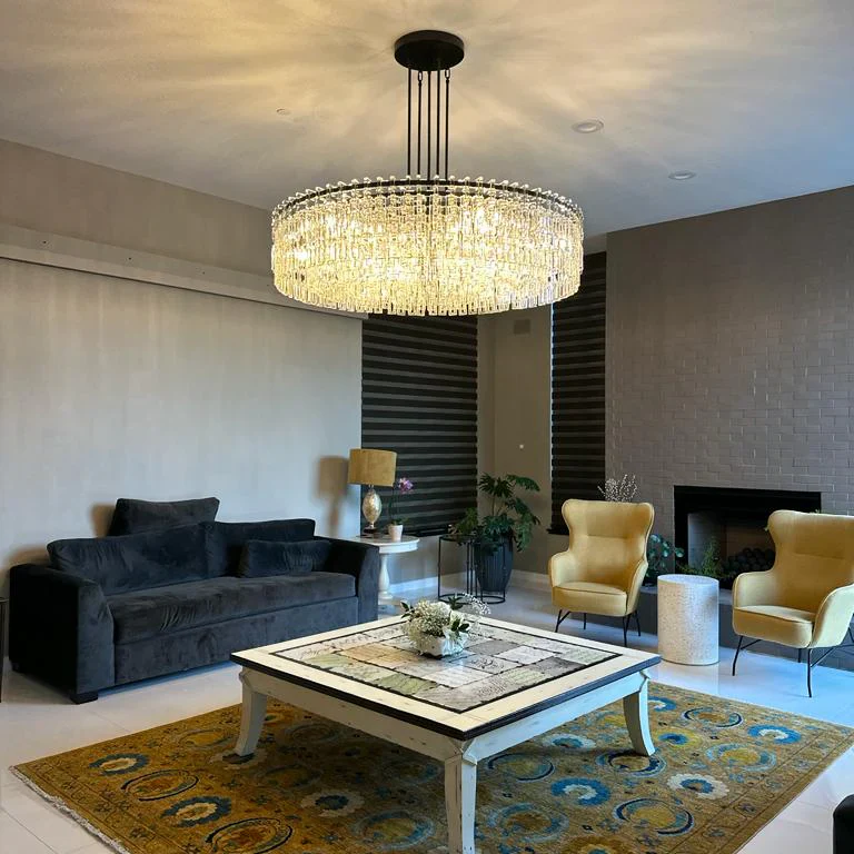 Melody K9 Crystal Round Chandelir for Living Room Bedroom, Kitchen Island - Image 5