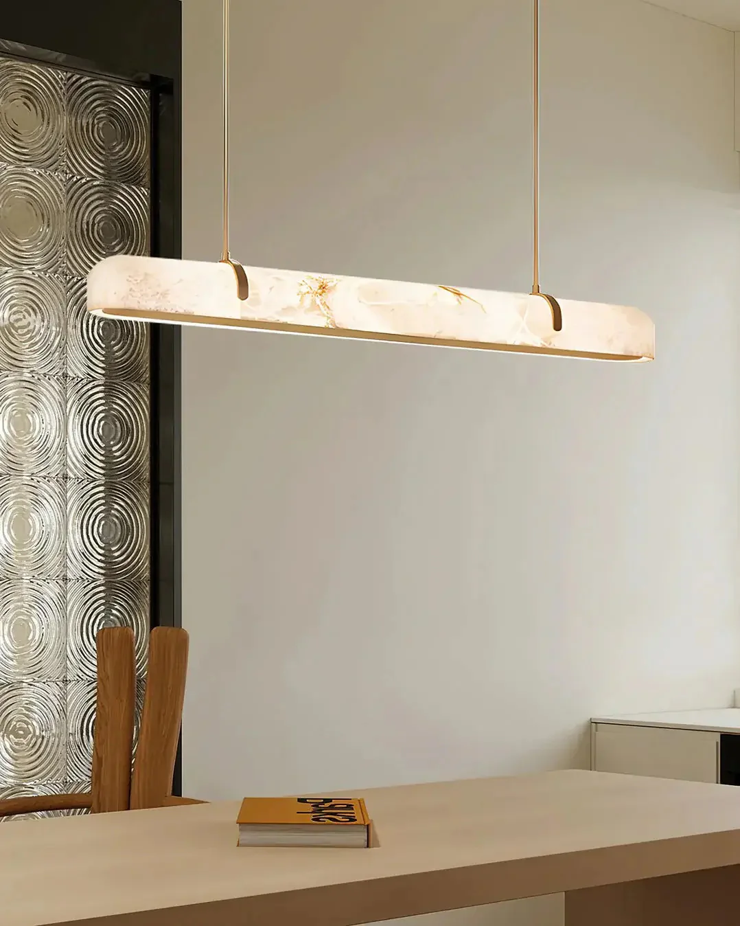 Merlin Lamps Linear Alabaster Chandelier - Image 7
