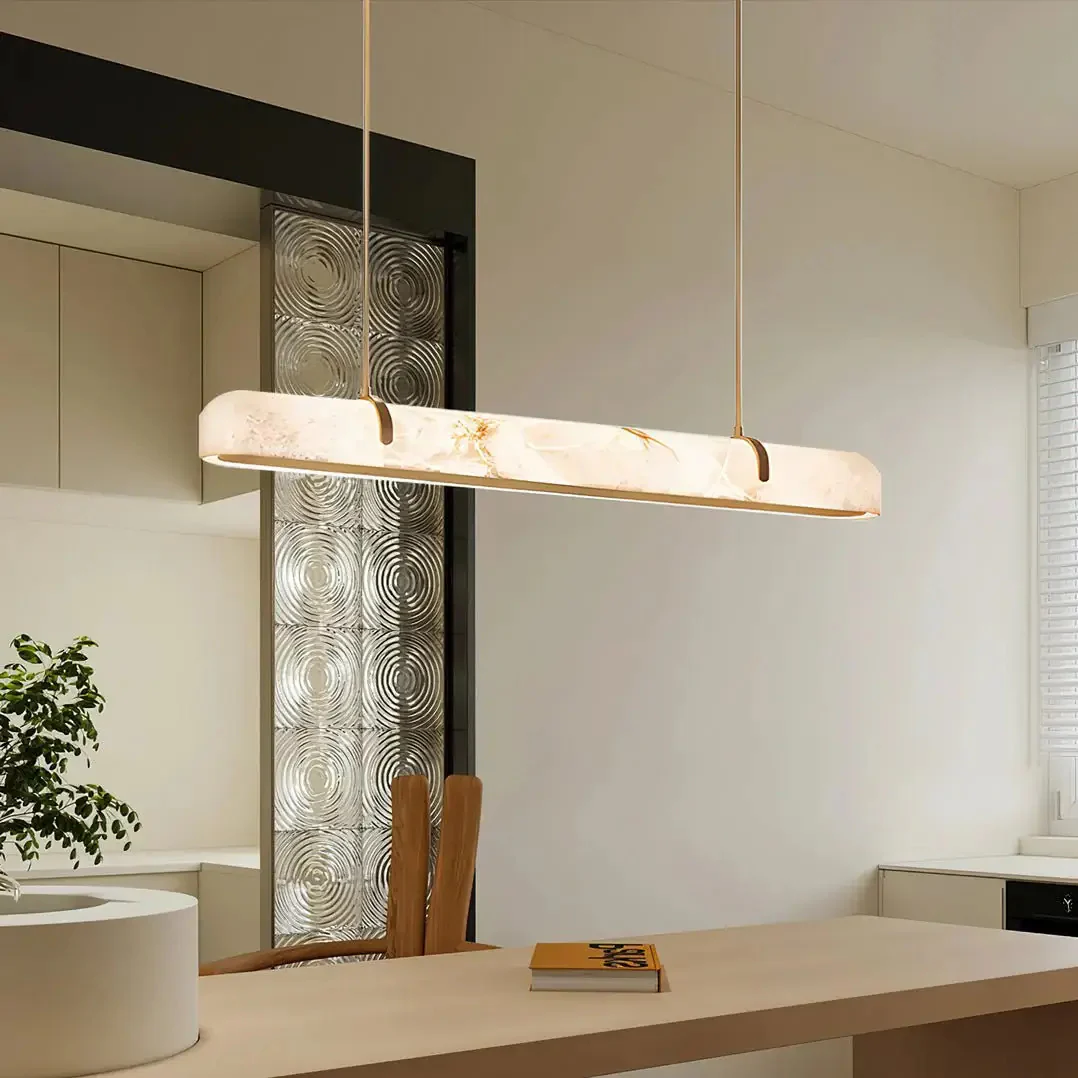 Merlin Lamps Linear Alabaster Chandelier - Image 8