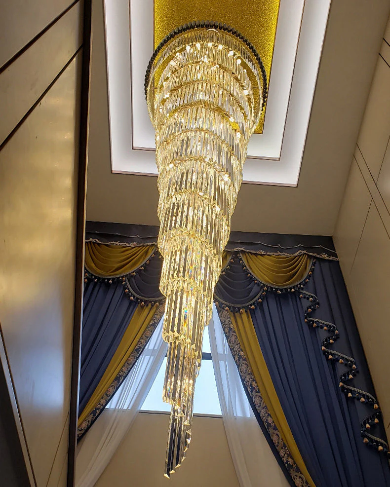 Merlin Cascading Crystal Prism Chandelier - Image 11