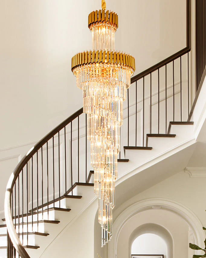 Merlin Cascading Crystal Prism Chandelier - Image 14