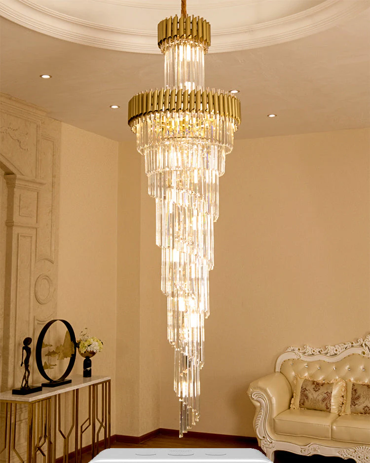 Merlin Cascading Crystal Prism Chandelier - Image 15