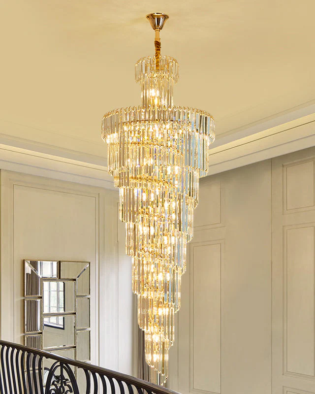 Merlin Cascading Crystal Prism Chandelier - Image 17