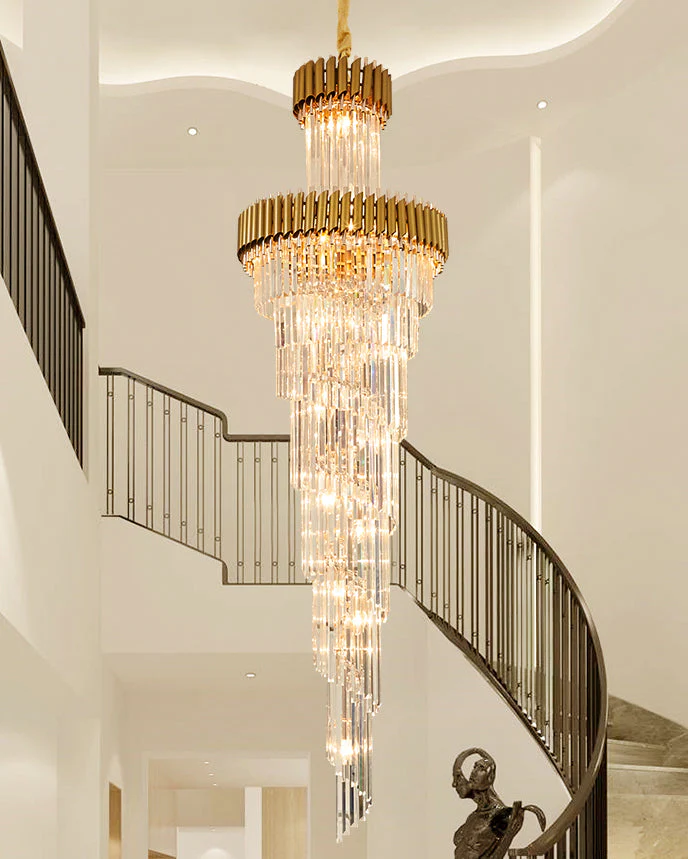 Merlin Cascading Crystal Prism Chandelier - Image 18