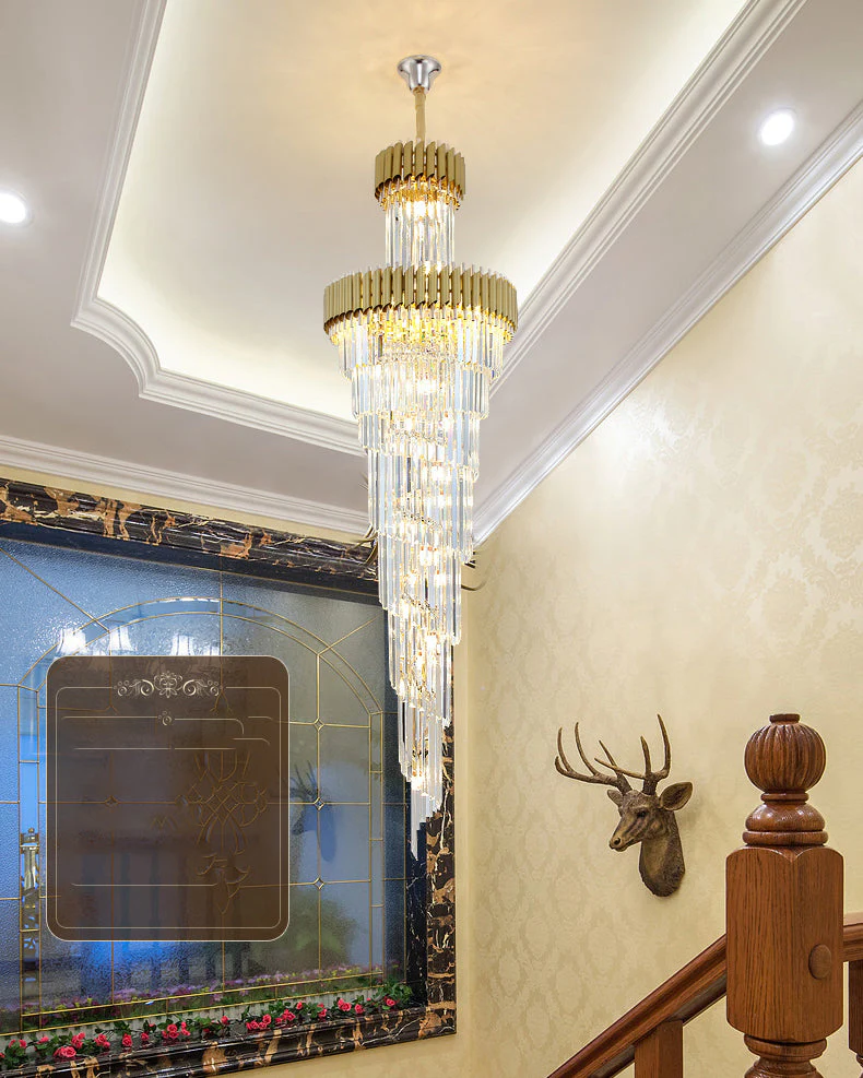 Merlin Cascading Crystal Prism Chandelier - Image 19