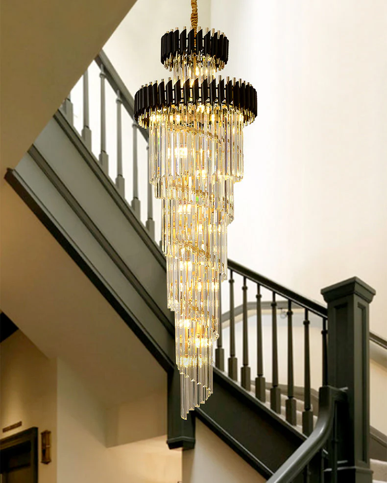 Merlin Cascading Crystal Prism Chandelier - Image 2